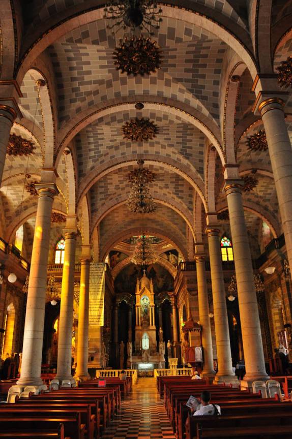 Interior da Catedral de Mazatlán, no México